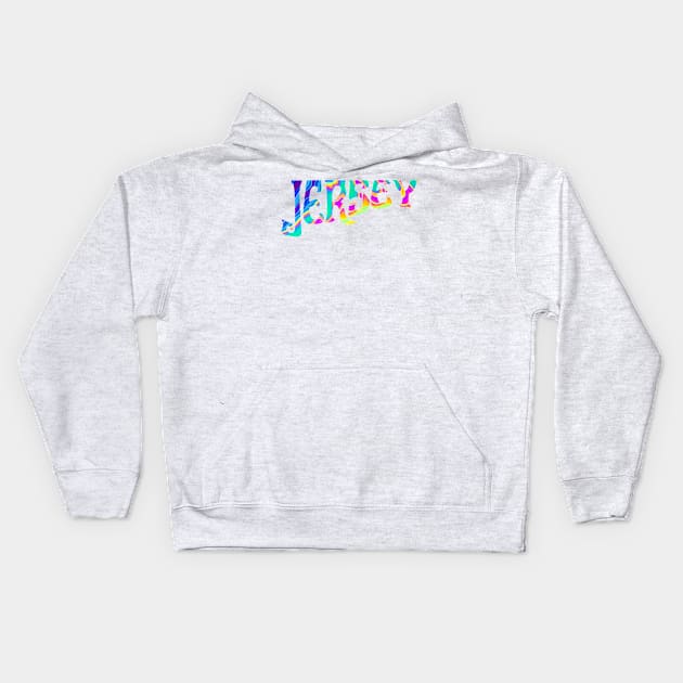 Trippy Jersey Kids Hoodie by lolosenese